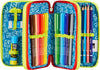Seven-Sj-Gang-Funnygoal-Astuccio-Scuola-3-Zip-Completo-42-Pezzi