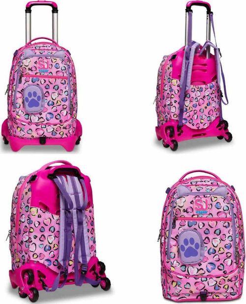 Seven Trolley Jack 3 Ruote - Fleecy Girl per La Scuola per Bambine Cancelleria e prodotti per ufficio/Scuola e materiale didattico/Materiale scolastico/Cartelle e zaini per la scuola/Zaini per ragazzi Cartoleria Deja Vu - Crotone, Commerciovirtuoso.it