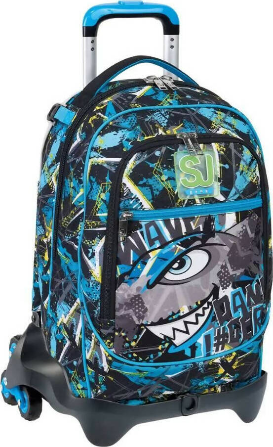Seven Trolley Jack 3wd Sj Gang Boy Sharken Zaino per La Scuola per