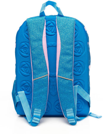 Seven Zaino Advanced Camomilla Cuori E Batticuori Zaino Scuola Con Tasche Bambina Spallacci E Schienale Imbottiti Zaino Azzurro Jeans E Rosa 42x32x22cm