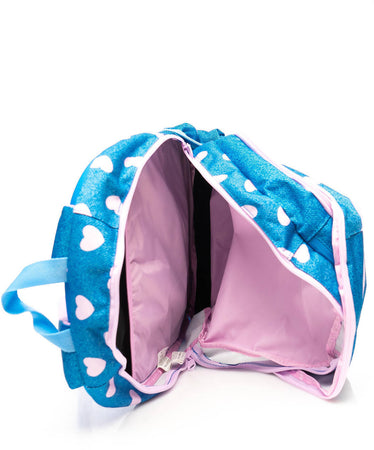 Seven Zaino Advanced Camomilla Cuori E Batticuori Zaino Scuola Con Tasche Bambina Spallacci E Schienale Imbottiti Zaino Azzurro Jeans E Rosa 42x32x22cm