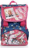 Seven Zaino Scuola Barbie Zaino Estensibile Rosa E Jeans Bambina Con Paillettes 28lt Tasca Frontale Spallacci Imbottiti