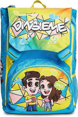 Seven Zaino Scuola Dinsieme Azzurro Sdoppiabile Zaino Estensibile 28lt Dinsieme Azzurro E Giallo