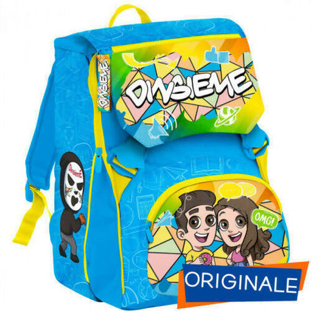 Seven Zaino Scuola Dinsieme Azzurro Sdoppiabile Zaino Estensibile 28lt Dinsieme Azzurro E Giallo