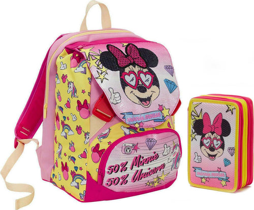 Seven Zaino Scuola Minnie Pink Vibes + Astuccio 3 Zip Completo Zaino Scuola Elementare 30 Lt Rosa E Giallo Estensibile Moda/Valigie borse e accessori da viaggio/Zaini/Zainetti per bambini Cartoleria Deja Vu - Crotone, Commerciovirtuoso.it