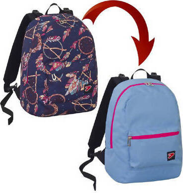 Seven Zaino Scuola Reversibile The Double Dreamy +con Cuffie Stereo Zaino 27 Lt Fantasia E Azzurro Schienale Imbottito Spallacci Regolabili Cancelleria e prodotti per ufficio/Scuola e materiale didattico/Materiale scolastico/Cartelle e zaini per la scuola/Zaini per ragazzi Cartoleria Deja Vu - Crotone, Commerciovirtuoso.it