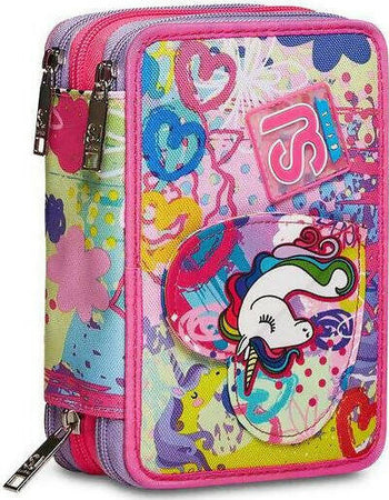 12287554 Astuccio Scuola 3 Zip Sj Girl per Bambine 45 Pezzi Cancelleria e prodotti per ufficio/Scuola e materiale didattico/Materiale scolastico/Cartelle e zaini per la scuola/Astucci Cartoleria Deja Vu - Crotone, Commerciovirtuoso.it