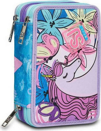 12287554 Astuccio Scuola 3 Zip Sj Girl per Bambine 45 Pezzi Cancelleria e prodotti per ufficio/Scuola e materiale didattico/Materiale scolastico/Cartelle e zaini per la scuola/Astucci Cartoleria Deja Vu - Crotone, Commerciovirtuoso.it