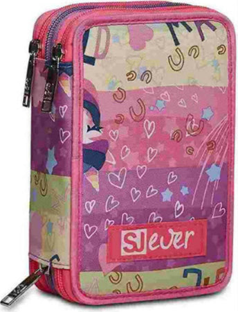 12287554 Astuccio Scuola 3 Zip Sj Girl per Bambine 45 Pezzi Cancelleria e prodotti per ufficio/Scuola e materiale didattico/Materiale scolastico/Cartelle e zaini per la scuola/Astucci Cartoleria Deja Vu - Crotone, Commerciovirtuoso.it