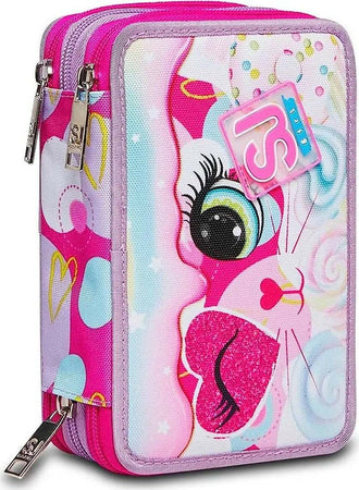 12287554 Astuccio Scuola 3 Zip Sj Girl per Bambine 45 Pezzi Cancelleria e prodotti per ufficio/Scuola e materiale didattico/Materiale scolastico/Cartelle e zaini per la scuola/Astucci Cartoleria Deja Vu - Crotone, Commerciovirtuoso.it