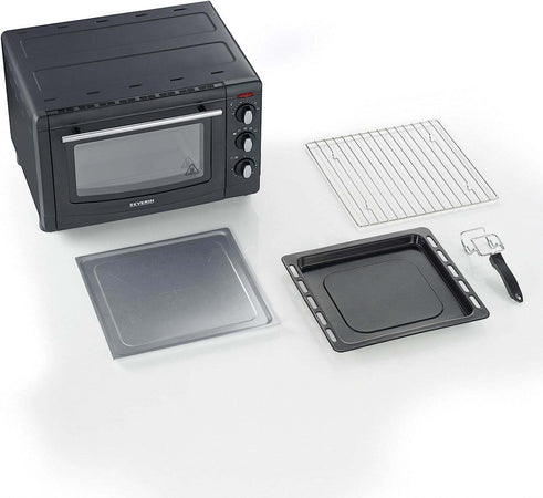 Severin TO 2067 Forno elettrico 20 L con Teglia e Griglia 1500 W Nero 44.5 x 38