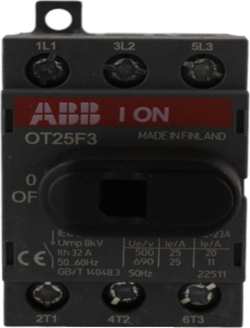 Sezionatore-25A-3-poli-ABB