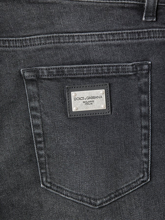 Dolce &amp; Gabbana Jeans Skinny Cinque Tasche in Nero da uomo