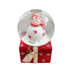 Ampolla Pupazzo di Neve in vetro decorazione Natalizia h 10 cm