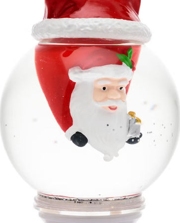 Sfera-con-Babbo-Natale-capovolto,-led-RGB-cambiacolore-per-decorazioni