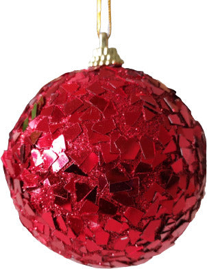 Sfera-con-grana-a-specchio-8-cm-Rosso-Ciao-Srl