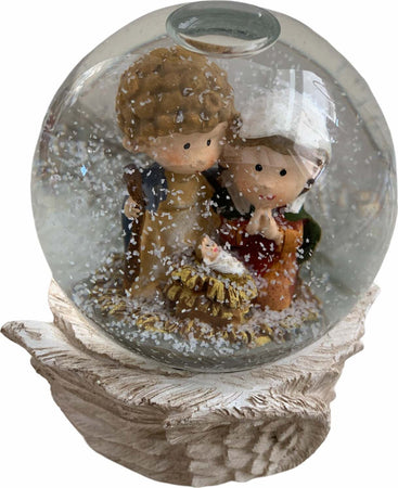 Sfera d'acqua Natività magica di cristallo con neve che cade e piedistallo Casa e cucina/Decorazioni per interni/Addobbi e decorazioni per ricorrenze/Decorazioni natalizie/Neve artificiale MagiediNatale.it - Altamura, Commerciovirtuoso.it