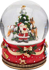Sfera di cristallo natalizia con Babbo Natale con Pino e Dono, Carillon decorazione per interno h 21 cm Casa e cucina/Decorazioni per interni/Addobbi e decorazioni per ricorrenze/Decorazioni natalizie/Neve artificiale MagiediNatale.it - Altamura, Commerciovirtuoso.it