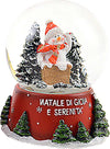 Sfera di cristallo natalizia con Babbo Natale decorazione in resina da 14 cm Casa e cucina/Decorazioni per interni/Addobbi e decorazioni per ricorrenze/Decorazioni natalizie/Neve artificiale MagiediNatale.it - Altamura, Commerciovirtuoso.it