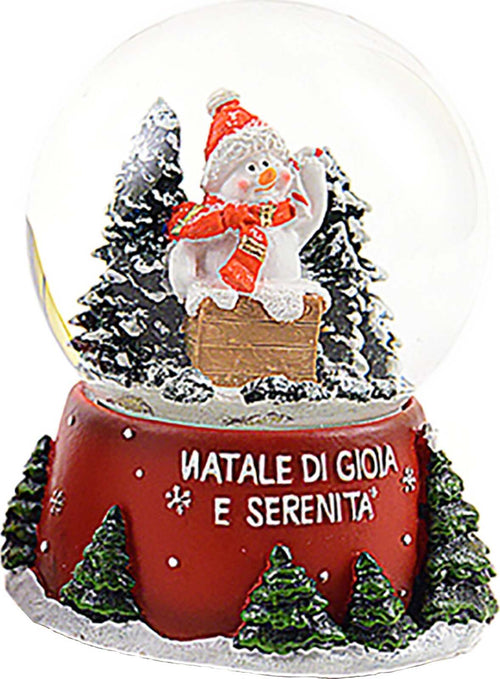 Sfera di cristallo natalizia con Babbo Natale decorazione in resina da 14 cm Casa e cucina/Decorazioni per interni/Addobbi e decorazioni per ricorrenze/Decorazioni natalizie/Neve artificiale MagiediNatale.it - Altamura, Commerciovirtuoso.it