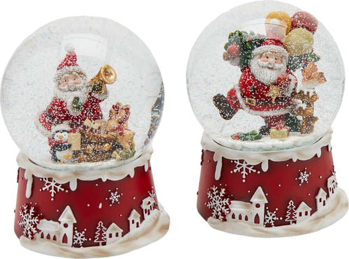 Sfera di cristallo natalizia con Babbo Natale decorazione per interno ad acqua da 10 cm Casa e cucina/Decorazioni per interni/Addobbi e decorazioni per ricorrenze/Decorazioni natalizie/Neve artificiale MagiediNatale.it - Altamura, Commerciovirtuoso.it