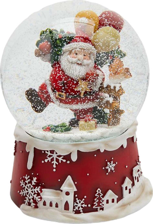 Sfera di cristallo natalizia con Babbo Natale decorazione per interno ad acqua da 10 cm Casa e cucina/Decorazioni per interni/Addobbi e decorazioni per ricorrenze/Decorazioni natalizie/Neve artificiale MagiediNatale.it - Altamura, Commerciovirtuoso.it