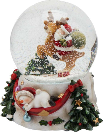 Sfera di cristallo natalizia con Babbo Natale decorazione per interno ad acqua da 10 cm Casa e cucina/Decorazioni per interni/Addobbi e decorazioni per ricorrenze/Decorazioni natalizie/Neve artificiale MagiediNatale.it - Altamura, Commerciovirtuoso.it