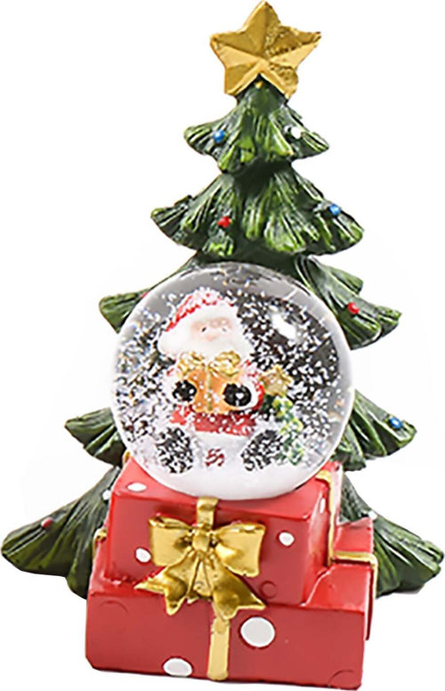 Sfera di cristallo natalizia con luci decorazione in resina da 12 cm Casa e cucina/Decorazioni per interni/Addobbi e decorazioni per ricorrenze/Decorazioni natalizie/Neve artificiale MagiediNatale.it - Altamura, Commerciovirtuoso.it