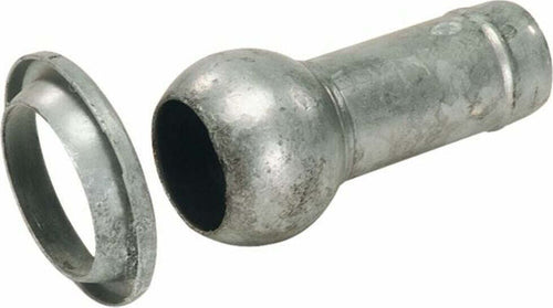 Sfera e anello zincati Ama con tronchetto portagomma ø 60mm per impianti di irrigazione Confezione da 2pz