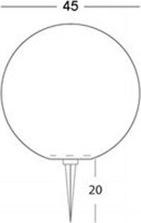 Sfera-Esterno/Interno-Contemporanea-Ball-Resina-Bianca-D45Cm