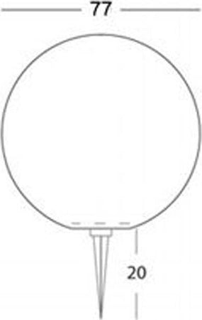 Sfera-Esterno/Interno-Contemporanea-Ball-Resina-Bianca-D77Cm