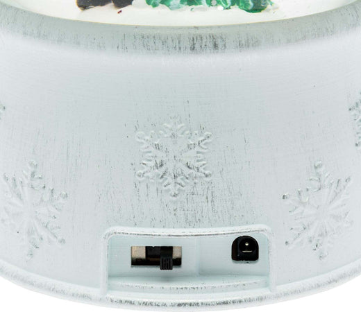 Sfera in vetro palla di neve decorata luminosa con led a luce bianco caldo ø13cm Casa e cucina/Decorazioni per interni/Addobbi e decorazioni per ricorrenze/Decorazioni natalizie/Neve artificiale MagiediNatale.it - Altamura, Commerciovirtuoso.it