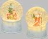 Sfera in vetro palla di neve decorata luminosa con led a luce bianco caldo ø13cm Casa e cucina/Decorazioni per interni/Addobbi e decorazioni per ricorrenze/Decorazioni natalizie/Neve artificiale MagiediNatale.it - Altamura, Commerciovirtuoso.it