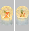 Sfera in vetro palla di neve decorata luminosa con led a luce bianco caldo ø13cm Casa e cucina/Decorazioni per interni/Addobbi e decorazioni per ricorrenze/Decorazioni natalizie/Neve artificiale MagiediNatale.it - Altamura, Commerciovirtuoso.it