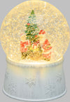 Sfera in vetro palla di neve decorata luminosa con led a luce bianco caldo ø13cm Casa e cucina/Decorazioni per interni/Addobbi e decorazioni per ricorrenze/Decorazioni natalizie/Neve artificiale MagiediNatale.it - Altamura, Commerciovirtuoso.it