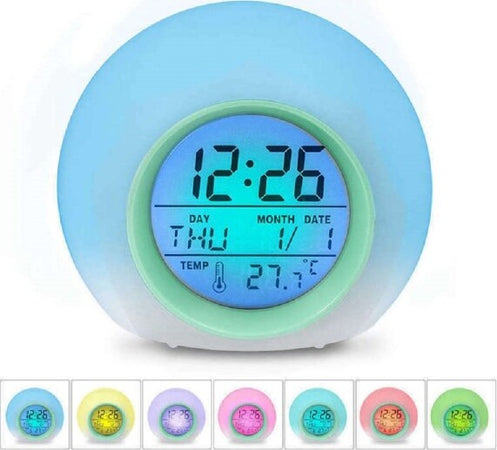 Sfera Led Orologio Sveglia Digitale Cambia Colore Display Allarme Data Casa e cucina/Decorazioni per interni/Orologi/Sveglie Trade Shop italia - Napoli, Commerciovirtuoso.it