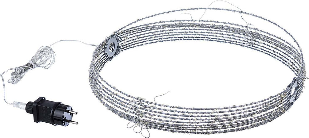 Sfera luminosa filo argento con microled bianco caldo per esterno decorazione natalizia Ø 40 cm Casa e cucina/Decorazioni per interni/Addobbi e decorazioni per ricorrenze/Decorazioni natalizie/Luci natalizie/Catene luminose per esterni MagiediNatale.it - Altamura, Commerciovirtuoso.it