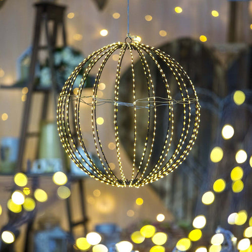 Sfera luminosa filo ramato con microled bianco caldo per esterno decorazione natalizia Casa e cucina/Decorazioni per interni/Addobbi e decorazioni per ricorrenze/Decorazioni natalizie/Luci natalizie/Catene luminose per esterni MagiediNatale.it - Altamura, Commerciovirtuoso.it