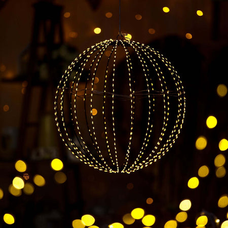 Sfera luminosa filo ramato con microled bianco caldo per esterno decorazione natalizia Casa e cucina/Decorazioni per interni/Addobbi e decorazioni per ricorrenze/Decorazioni natalizie/Luci natalizie/Catene luminose per esterni MagiediNatale.it - Altamura, Commerciovirtuoso.it