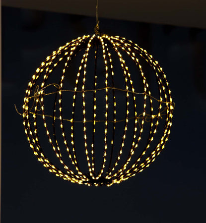 Sfera luminosa filo ramato con microled bianco caldo per esterno decorazione natalizia Casa e cucina/Decorazioni per interni/Addobbi e decorazioni per ricorrenze/Decorazioni natalizie/Luci natalizie/Catene luminose per esterni MagiediNatale.it - Altamura, Commerciovirtuoso.it