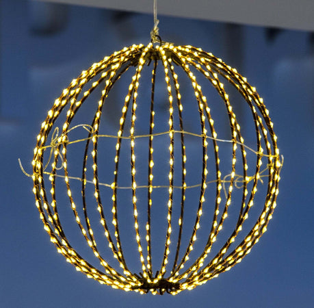 Sfera luminosa filo ramato con microled bianco caldo per esterno decorazione natalizia Casa e cucina/Decorazioni per interni/Addobbi e decorazioni per ricorrenze/Decorazioni natalizie/Luci natalizie/Catene luminose per esterni MagiediNatale.it - Altamura, Commerciovirtuoso.it