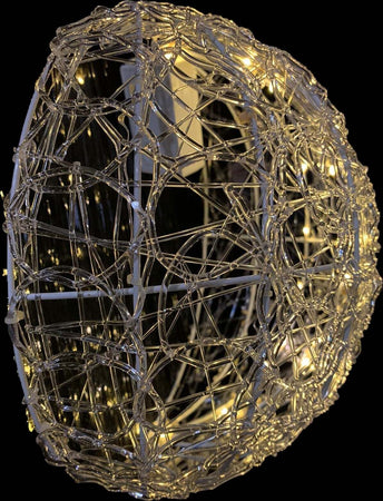 Sfera luminosa struttura in metallo e micro led decorazione natalizia h 20 cm Casa e cucina/Decorazioni per interni/Addobbi e decorazioni per ricorrenze/Decorazioni natalizie/Luci natalizie/Catene luminose per esterni MagiediNatale.it - Altamura, Commerciovirtuoso.it