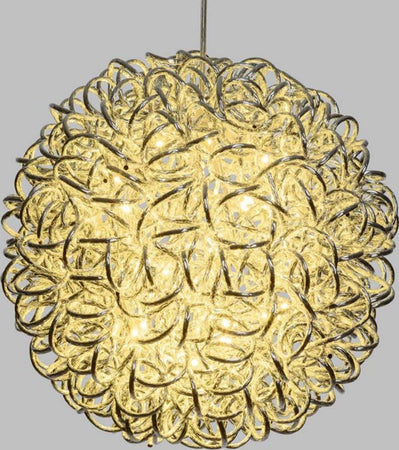 Sfera sfere alluminio argento 100 led 40 cm luce calda decorazione natale nataliza Casa e cucina/Decorazioni per interni/Addobbi e decorazioni per ricorrenze/Decorazioni natalizie/Luci natalizie/Catene luminose per esterni MagiediNatale.it - Altamura, Commerciovirtuoso.it
