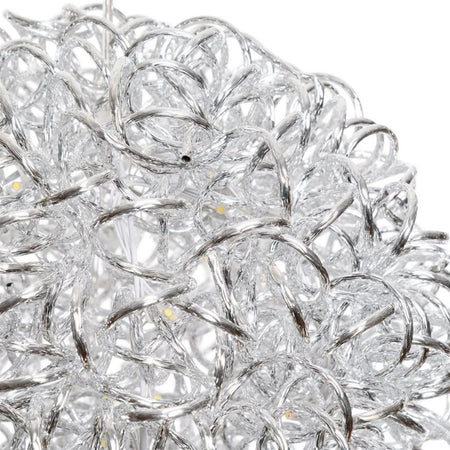 Sfera sfere alluminio argento 100 led 40 cm luce calda decorazione natale nataliza Casa e cucina/Decorazioni per interni/Addobbi e decorazioni per ricorrenze/Decorazioni natalizie/Luci natalizie/Catene luminose per esterni MagiediNatale.it - Altamura, Commerciovirtuoso.it