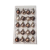 Palline per albero di Natale Bronzo e Marrone lucide, opache, glitterate da Ø 3 cm 20 sfere
