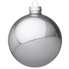 Palline per albero di Natale in vetro decorate color Argento Shimmer