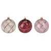 Palline per albero di Natale, in Vetro, con glitter color oro, Ø 100 mm, 6 pezzi