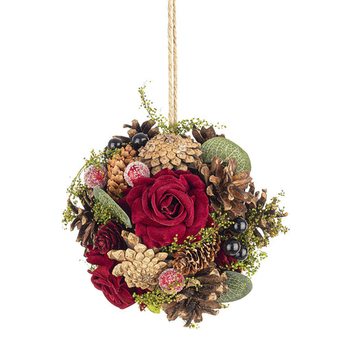 Pallina per albero di Natale in polistirolo decorate da 12,5 cm decorazione natalizia