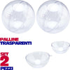 SFERE NATALIZIE PALLINE TRASPARENTI APRIBILI DA RIEMPIRE DECORAZIONE NATALE 2PZ 8CM  Trade Shop italia - Napoli, Commerciovirtuoso.it