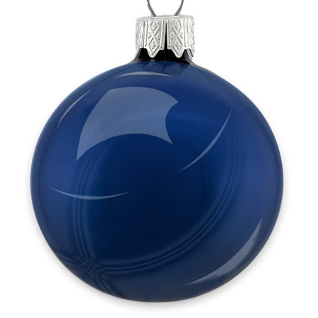 Palline in vetro per albero di natale Blu notte decorazione natalizia